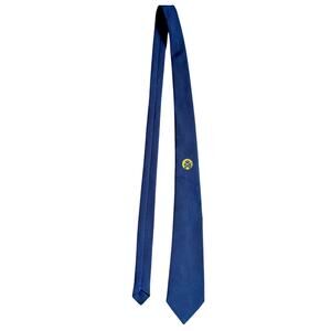 Inverkeithing Curling Club Tie Navy Blue Polyester Made in UK Scotland Sports